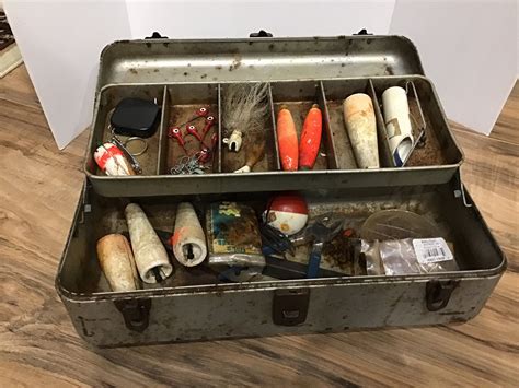 18 metal tackle box|old metal tackle boxes.